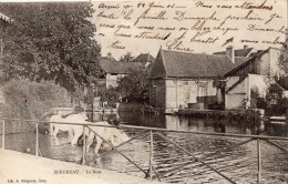 MIREBEAU-SUR-BEZE LA BEZE (CHEVAUX QUI SE DESALTERENT)  CARTE PRECURSEUR - Mirebeau