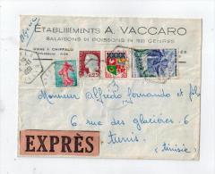 Lettre Par Exprès D' ALGER Pour LaTunisie 1961. - Lettres & Documents
