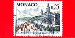 Principato Di MONACO - Usato - 1966 - 100 Anni Del Casino Di Monte Carlo - 0.25 - Oblitérés