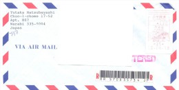 2013. Japan,the Letter By Registered Air-mail Post To Moldova - Cartas & Documentos