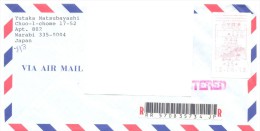 2013. Japan,the Letter By Registered Air-mail Post To Moldova - Brieven En Documenten