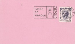 Yvert  N° 545 Sur Carton Flamme Monte Carlo Monaco Image De Marque 1971 - Briefe U. Dokumente