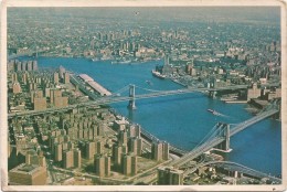 O1908 New York - Lower Manhattan As Seen From The Twin Towers Of The World Trade Center / Viaggiata 1980 - World Trade Center