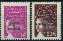 France, Saint Pierre Et Miquelon : N° 804 Et 805 Xx Année 2003 - Unused Stamps