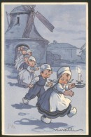 CASTELLI HOLLAND CHILDREN OLD VINTAGE POSTCARD - Castelli