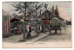 CPA - BEAUCHAMP - LE MARCHE - RESTAURANT - CARIOLE - Superbe Animation - Colorisée - Vers 1910 - Unique ! - - Beauchamp