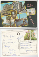 1984 KENYA Postcard Mombasa Old Town To Germany Cover Flower Stamps - Kenya