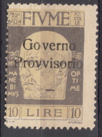 Fiume 1921 Sassone#163 MNG - Fiume