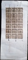 CHINA CHINE CINA 1947 SHANGHAI RECEIPT WITH  REVENUE STAMPS  (FISCAL)  5000YUAN  X18 - Briefe U. Dokumente