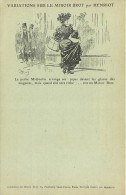 Publicité Pour Le Miroir Briot, Cp Pionnière Illustrée Par Henriot, La Petite Midinette Arrange Ses Jupes.... - Pubblicitari