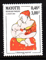 Mayotte MNH Scott #146 3fr Mother Breastfeeding Child - Unused Stamps