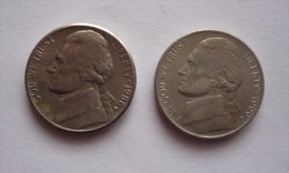 UNITED STATES OF AMERICA -  2 Pièces Five Cents 1986 Et 1989 - Sonstige & Ohne Zuordnung