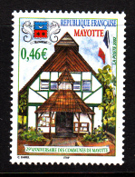 Mayotte MNH Scott #177 46c Mayotte Communies, 25th Anniversary - Unused Stamps