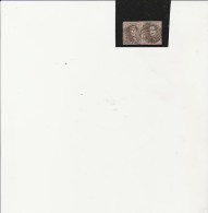 BELGIQUE N° 6 OBLITERE PAIRE TB   ANNEE 1851 - 1851-1857 Medallions (6/8)