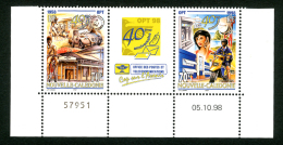 NOUVELLE CALEDONIE 1998 - Y&T N°776/777** - 40ème ANNIVERSAIRE DE L'OFFICE DES POSTES ET TELECOM. - GOMME INTACTE - LUXE - Unused Stamps