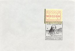 1988-Autriche-Timbre De Distributeur (yvert N°2) Obl Spéciale "Bregenzer Festspiele-Hoffmanns Herzählungen Bregenz 1988" - FDC