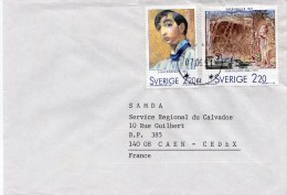 1988 - Suede - Centenaire De La Naissance De Peintres Suédois Résidant à Paris Années 1920 - TP De Carnet N°1483 Et 1485 - Autres & Non Classés