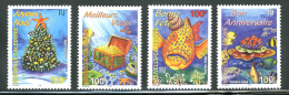 NOUVELLE CALEDONIE 1998 - Y&T N°779/782** - TIMBRES DE SOUHAITS - GOMME INTACTE - LUXE - Unused Stamps