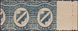 Ingrie 1920 Y&T 4. Paire Horizontale, Piquage à Cheval. Blason. « Pohjois Inkeri », Soit « Ingrie Septentrionale » - Timbres