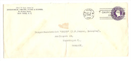 USA ENTIER POSTAL NEW YORK 8/10/1940 GEOFFNET CENSURED CENSURE POUR COPENHAGEN COPENHAGUE DENMARK - 2 Scans - - 1921-40