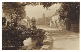 RB 1085 - Judges Real Photo Postcard - Houses Tearooms & Bridge - At Cheddar Somerset - Cheddar