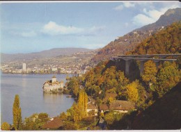 SUISSE,HELVETIA,SWISS,SCHWEIZ,SVIZZERA,SWITZERLAND ,MONTREUX ,il Y A 50 Ans,VAUD,vue Aerienne - Montreux