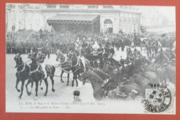 Belle Série De 24 Cartes Le Roi Et La Reine D'Italie à Paris (14-18 Oct 1903) Du N°1 Au N°24 - Réceptions