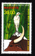 Mayotte MNH Scott #C3 30fr Pique-boeuf De Mayotte Sur Son Zebu - Nuevos