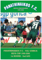 Programme Football 1999/0 Panathinaikos (Greece) C NK Gorica (Slovenia) UEFA Cup - Boeken