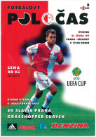 Programme Football 1999/0 Slavia Praha (Czech Republic) C Grasshopper Zurich (Switzerland) UEFA Cup - Boeken