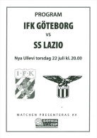 Programme Football 2000/1 IFK Goteborg (Sweden) C Lazio Roma (Italy) UEFA - Boeken