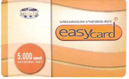 Armenia-easy-card Prepaid Card 5.000 Dram Exp.date:30/10/2006,test Card - Armenië