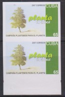 E)2007 CUBA, PROOF, CAMPAIGN, WE PLANT A TREE FOR THE PLANET, IMPERFORATED, S/S,  MNH - Ongebruikt