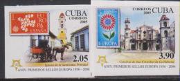 E)2005 CUBA, PROOF,SPAIN-JOINT ISSUE, DOVE, FLOWER, CHURCH OF THE HOLY TRINITY, CATHEDRAL OF SAN CRISTOBAL, EURIPE - Neufs