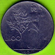 1956 Italia - 100 Lire (circolata) - 100 Lire