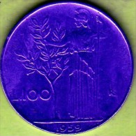 1959 Italia - 100 Lire (circolata) - 100 Lire