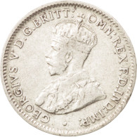 Monnaie, Australie, George V, Threepence, 1921, TTB, Argent, KM:24 - Threepence