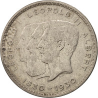 Monnaie, Belgique, 10 Francs-10 Frank, Deux / Twee Belgas, 1930, TTB+, Nickel - 10 Frank & 2 Belgas