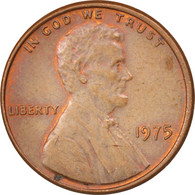 Monnaie, États-Unis, Lincoln Cent, Cent, 1975, U.S. Mint, Philadelphie, TTB - 1959-…: Lincoln, Memorial Reverse