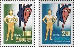 Taiwan 1977 Care Of The Heart Stamps Medicine Health Cardio- - Nuovi