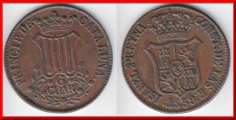 **** CATALUNA - CATALONIA - CATALOGNE - ESPAGNE - SPAIN - 6 QUARTOS 1839 - 6 CUAR 1839 - ISABEL II *** EN ACHAT IMMEDIAT - Monete Provinciali