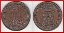 **** CATALUNA - CATALONIA - CATALOGNE - ESPAGNE - SPAIN - 6 QUARTOS 1839 - 6 CUAR 1839 - ISABEL II *** EN ACHAT IMMEDIAT - Monnaies Provinciales