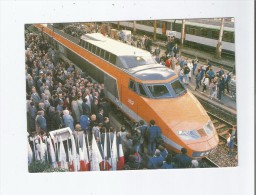 MONSIEUR JACQUES MEDECIN DEPUTE MAIRE DE NICE INAUGURE LA LIGNE TGV DIRECTE PARIS NICE 4 04 1987 - Transport Ferroviaire - Gare