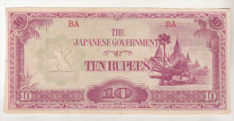 Burma 10 Rupees (1942-1944) , Pick 16a - Altri – Asia