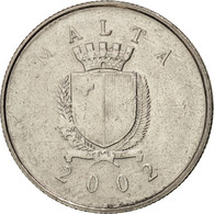 Monnaie, Malte, 2 Cents, 2002, SUP, Copper-nickel, KM:94 - Malta