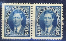 ##K2634. Canada 1937. Michel 201 In Pair. MNH(**) - Unused Stamps