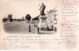 17........CHARENTE MARITIME.........LA ROCHELLE....LE COURS RICHARD.....DOS AV 1900... - La Rochelle