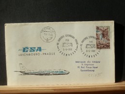 57/695   DOC.  LUX.  1° VOL   1969  LUX./PRAGUE - Storia Postale