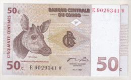 Congo , Democratic Republic , 50 Centimes 1997 Unc - République Démocratique Du Congo & Zaïre