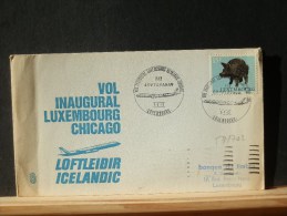 57/702  DOC.  LUX.  1° VOL   1973  LUX/CHICAGO - Storia Postale